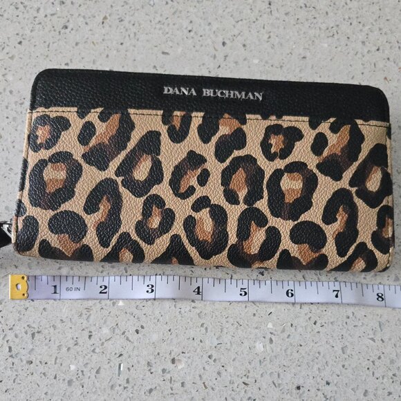 Dana Buchman Leopard Wallet Wristlet NWT - Picture 6 of 11